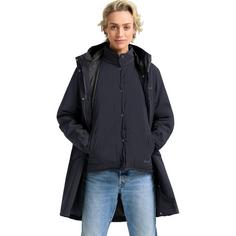Rückansicht von Jack Wolfskin WINTERDUNE 3IN1 COAT W Funktionsmantel Damen dark navy