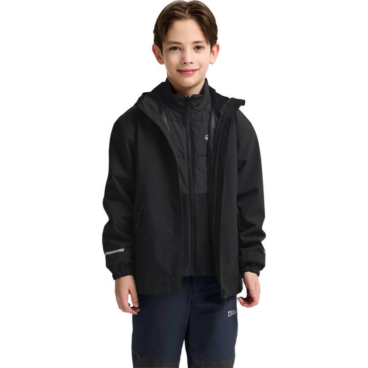 Jack Wolfskin Jack Wolfskin HYBRID 3IN1 JACKET K Funktionsjacke Kinder - black - 1 | SportScheck