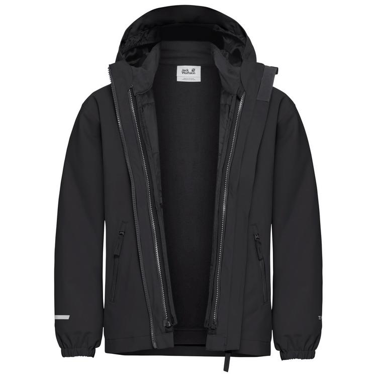 Jack Wolfskin Jack Wolfskin HYBRID 3IN1 JACKET K Funktionsjacke Kinder - black - 3 | SportScheck