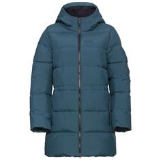 Jack Wolfskin FROZEN PALACE LONG JKT W RDS Daunenjacke Damen aluminium blue