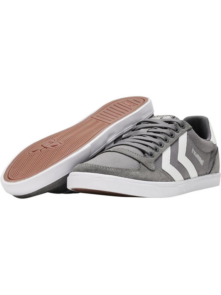 hummel hummel HUMMEL SLIMMER STADIL LOW Sneaker - CASTLE ROCK/WHITE KH - 0 | SportScheck