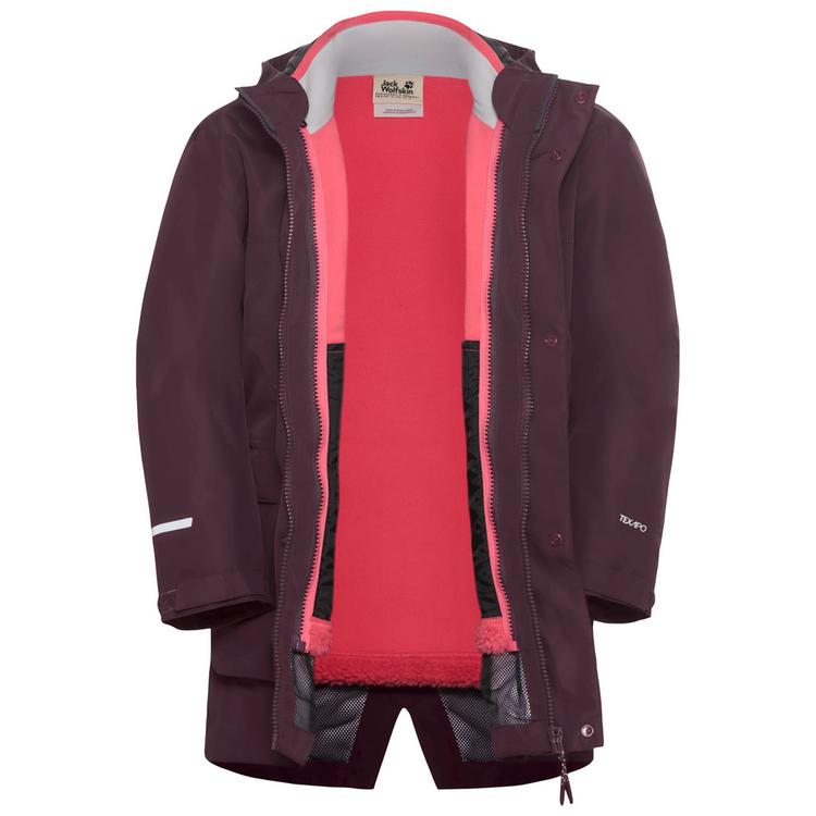 Jack Wolfskin Jack Wolfskin 3IN1 CANVEY KIDS Funktionsjacke Kinder - amaranth - 3 | SportScheck