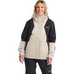Rückansicht von Jack Wolfskin FLOWLINE 2L INS JKT W Skijacke Damen pale sand
