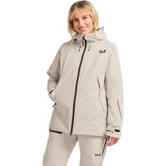 Rückansicht von Jack Wolfskin FLOWLINE PRO 2L INS JKT W Skijacke Damen pale sand