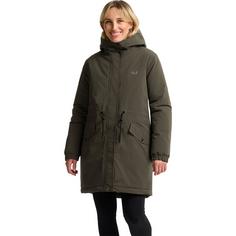 Rückansicht von Jack Wolfskin CHILLY FROST PARKA W Parka Damen obsidian moss