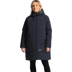 Rückansicht von Jack Wolfskin NORTHERN LITE COAT W Fleecemantel Damen dark navy
