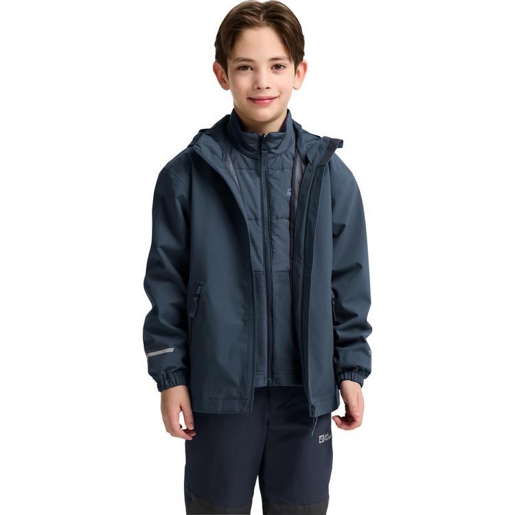 Jack Wolfskin Jack Wolfskin HYBRID 3IN1 JACKET K Funktionsjacke Kinder - midnight sky - 1 | SportScheck