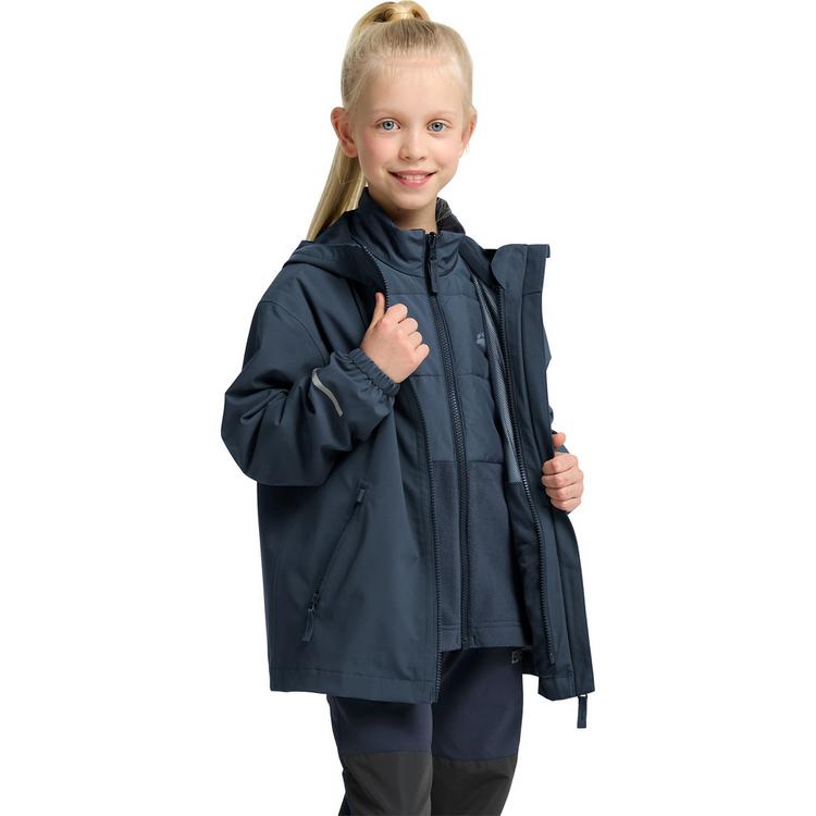 Jack Wolfskin Jack Wolfskin HYBRID 3IN1 JACKET K Funktionsjacke Kinder - midnight sky - 3 | SportScheck