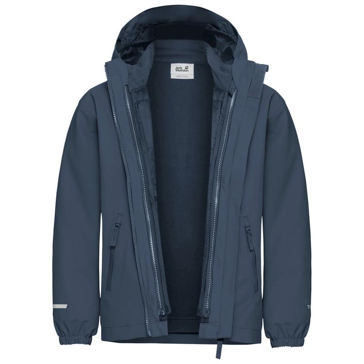 Jack Wolfskin Jack Wolfskin HYBRID 3IN1 JACKET K Funktionsjacke Kinder - midnight sky - 3 | SportScheck