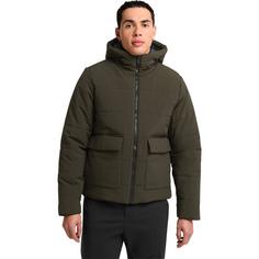 Rückansicht von Jack Wolfskin NORTHERN LITE HOODED JKT M Fleecejacke Herren obsidian moss