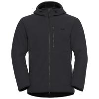 Jack Wolfskin LAKE RIDGE HOODED JKT M Fleecejacke Herren - black