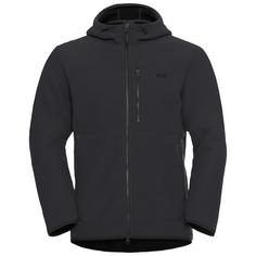 Jack Wolfskin LAKE RIDGE HOODED JKT M Fleecejacke Herren black