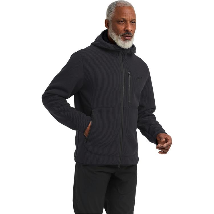 Jack Wolfskin Jack Wolfskin LAKE RIDGE HOODED JKT M Fleecejacke Herren - black - 0 | SportScheck