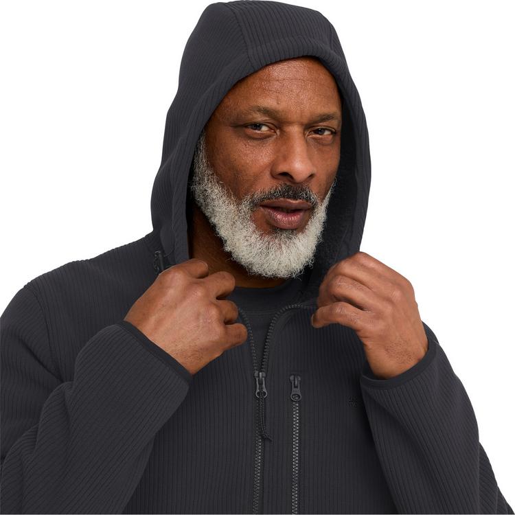 Jack Wolfskin Jack Wolfskin LAKE RIDGE HOODED JKT M Fleecejacke Herren - black - 0 | SportScheck