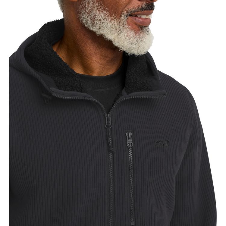 Jack Wolfskin Jack Wolfskin LAKE RIDGE HOODED JKT M Fleecejacke Herren - black - 2 | SportScheck