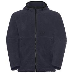 Jack Wolfskin STONE LITE HOODED JKT M Fleecehoodie Herren dark navy
