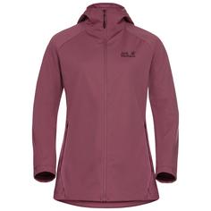 Jack Wolfskin HIKE WITH ME HOODY W Softshelljacke Damen raisin