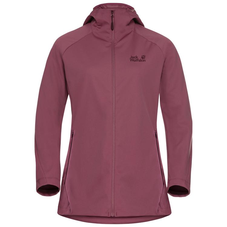 Jack Wolfskin Jack Wolfskin HIKE WITH ME HOODY W Softshelljacke Damen - raisin - 0 | SportScheck