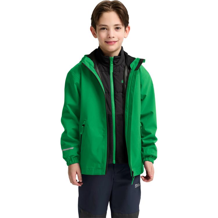 Jack Wolfskin Jack Wolfskin HYBRID 3IN1 JACKET K Funktionsjacke Kinder - mystic green - 1 | SportScheck
