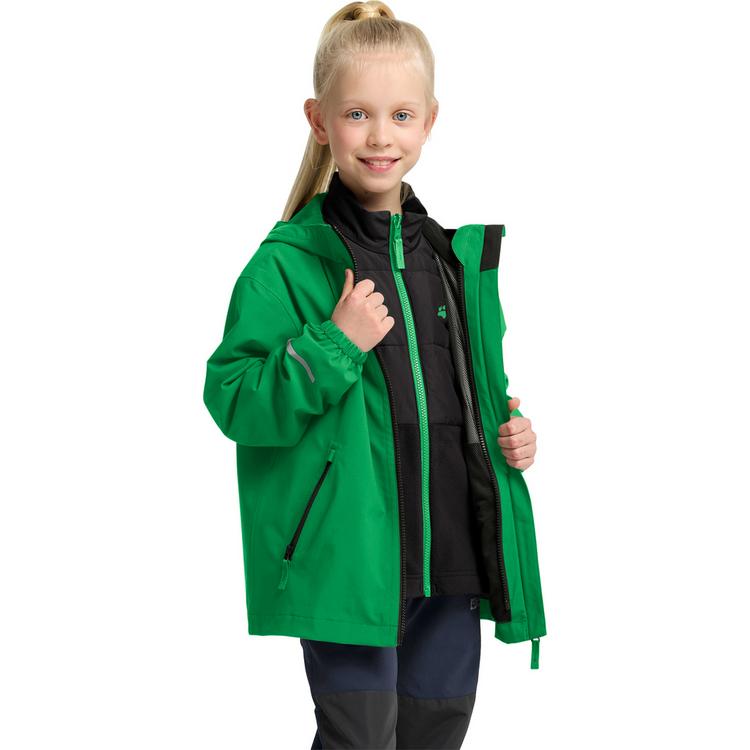Jack Wolfskin Jack Wolfskin HYBRID 3IN1 JACKET K Funktionsjacke Kinder - mystic green - 3 | SportScheck