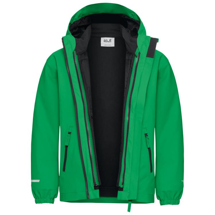Jack Wolfskin Jack Wolfskin HYBRID 3IN1 JACKET K Funktionsjacke Kinder - mystic green - 3 | SportScheck