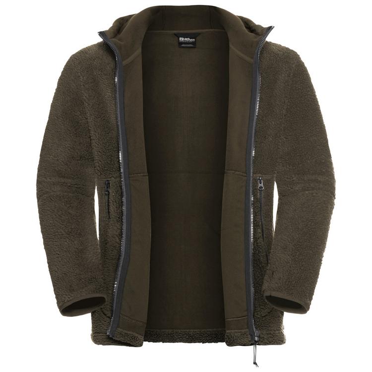 Jack Wolfskin Jack Wolfskin STONE LITE HOODED JKT M Fleecehoodie Herren - obsidian moss - 3 | SportScheck