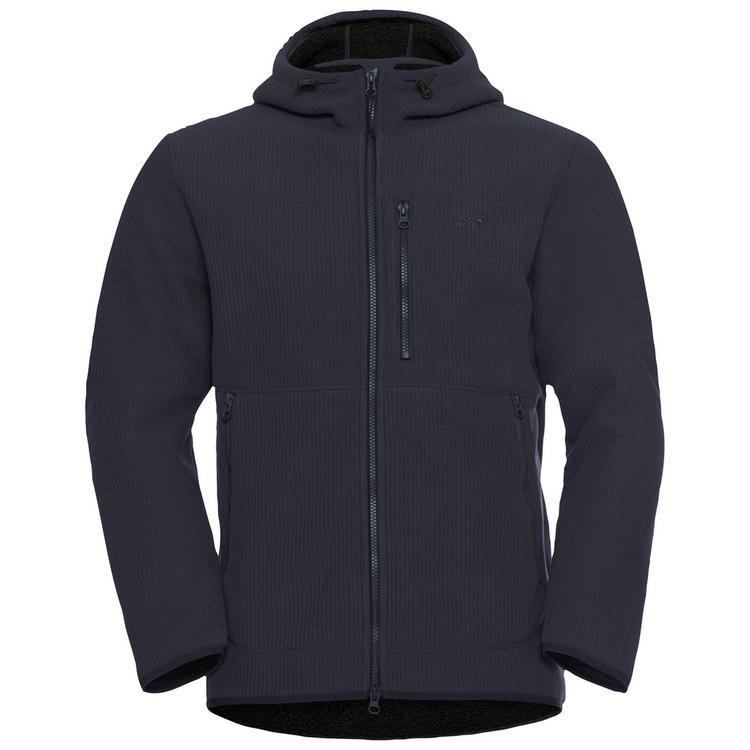 Jack Wolfskin Jack Wolfskin LAKE RIDGE HOODED JKT M Fleecejacke Herren - dark navy - 0 | SportScheck