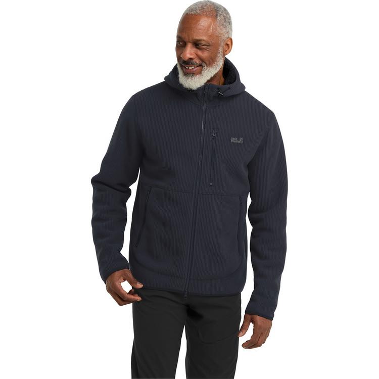 Jack Wolfskin Jack Wolfskin LAKE RIDGE HOODED JKT M Fleecejacke Herren - dark navy - 0 | SportScheck