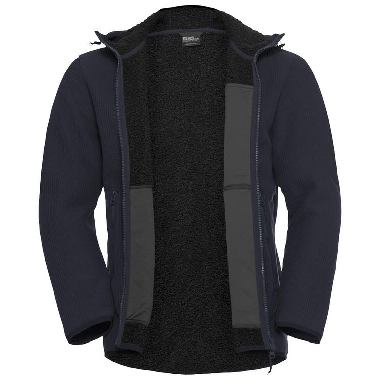 Jack Wolfskin Jack Wolfskin LAKE RIDGE HOODED JKT M Fleecejacke Herren - dark navy - 3 | SportScheck