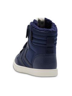 Rückansicht von hummel STADIL SUPER POLY BOOT MID TEX JR Winterschuhe Kinder BLACK IRIS