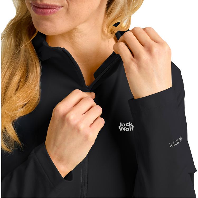 Jack Wolfskin Jack Wolfskin PRELIGHT TRAIL HOODED W Fleecepullover Damen - black - 1 | SportScheck