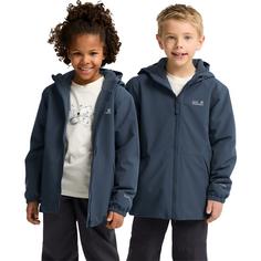 Rückansicht von Jack Wolfskin SNOW DAYS JKT KIDS Fleecejacke Kinder midnight sky