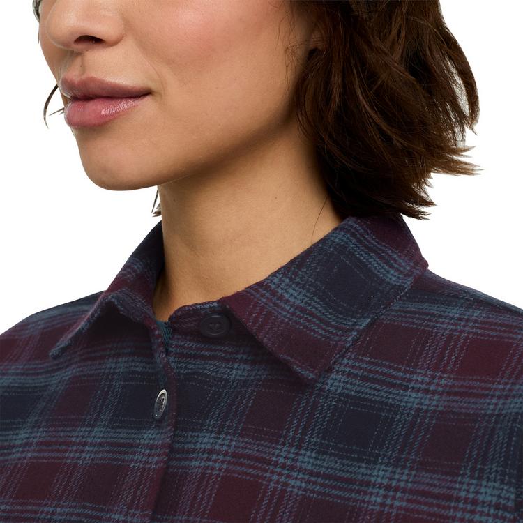 Jack Wolfskin Jack Wolfskin BAJA FLANNEL SHIRT W Langarmhemd Damen - CHECK dark navy - 0 | SportScheck