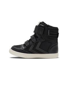 hummel STADIL SUPER POLY BOOT MID TEX JR Winterschuhe Kinder BLACK
