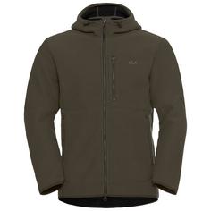 Jack Wolfskin LAKE RIDGE HOODED JKT M Fleecejacke Herren obsidian moss