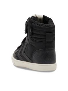 Rückansicht von hummel STADIL SUPER POLY BOOT MID TEX JR Winterschuhe Kinder BLACK