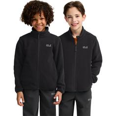 Rückansicht von Jack Wolfskin VERTIGO FLEECE JKT K Fleecejacke Kinder black