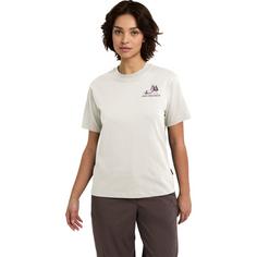 Rückansicht von Jack Wolfskin CADENA T W T-Shirt Damen TENT cotton white
