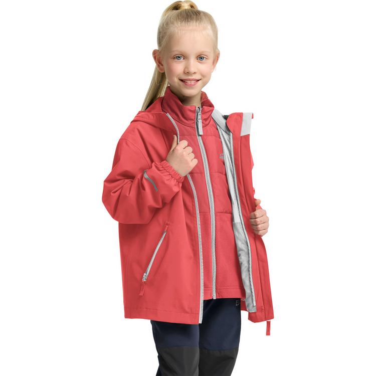 Jack Wolfskin Jack Wolfskin HYBRID 3IN1 JACKET K Funktionsjacke Kinder - sunset coral - 1 | SportScheck