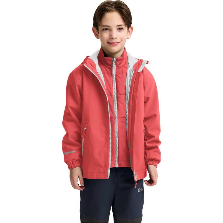 Jack Wolfskin Jack Wolfskin HYBRID 3IN1 JACKET K Funktionsjacke Kinder - sunset coral - 3 | SportScheck