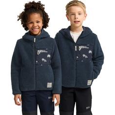 Rückansicht von Jack Wolfskin MOOMIN ICE CURL K Fleecejacke Kinder midnight sky