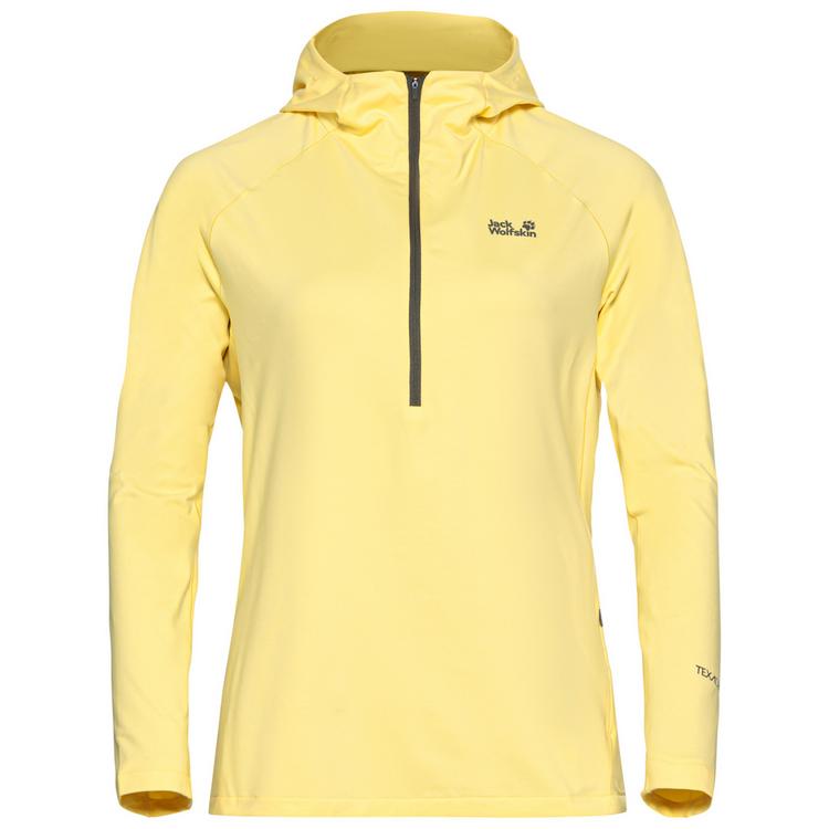 Jack Wolfskin Jack Wolfskin PRELIGHT TRAIL HOODED W Fleecepullover Damen - lemon ice - 0 | SportScheck