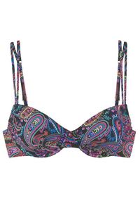 VENICE BEACH B&uuml;gel-Bikini-Top Bikini Oberteil Damen - schwarz bedruckt