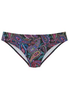 VENICE BEACH Bikini-Hose Bikini Hose Damen schwarz bedruckt