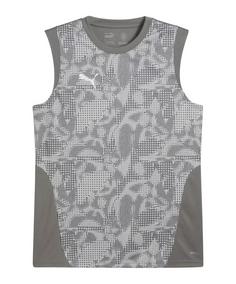 PUMA teamCUP Training Tanktop Fußballtrikot Herren grau