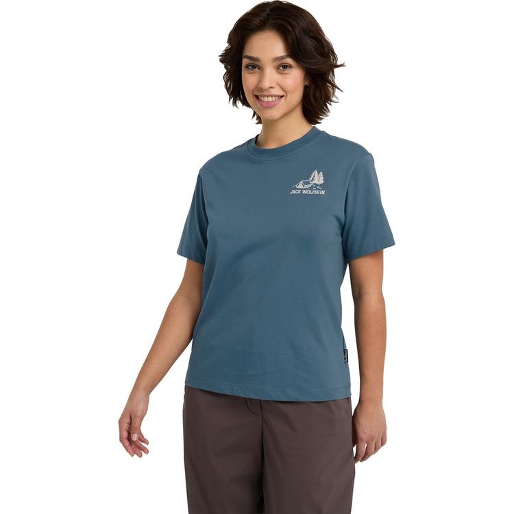 Jack Wolfskin Jack Wolfskin CADENA T W T-Shirt Damen - TENT Aluminium Blue - 0 | SportScheck
