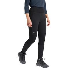 Rückansicht von Jack Wolfskin HIKE WITH ME TIGHTS W Softshellhose Damen black