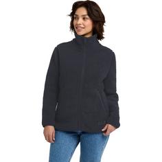 Rückansicht von Jack Wolfskin HIGH CURL JKT W Fleecejacke Damen dark navy