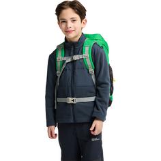 Rückansicht von Jack Wolfskin KIDS EXPLORER 20 Wanderrucksack Kinder mystic green