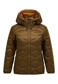 Peak Performance W Helium Down Hood Jacket Steppjacke Damen khaki